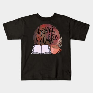 Books and coffee Kids T-Shirt